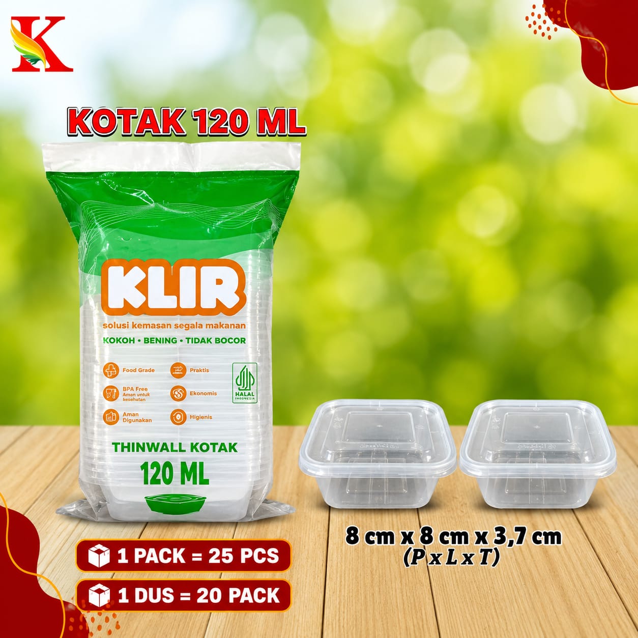 THINWALL KLIR KOTAK 120 ML