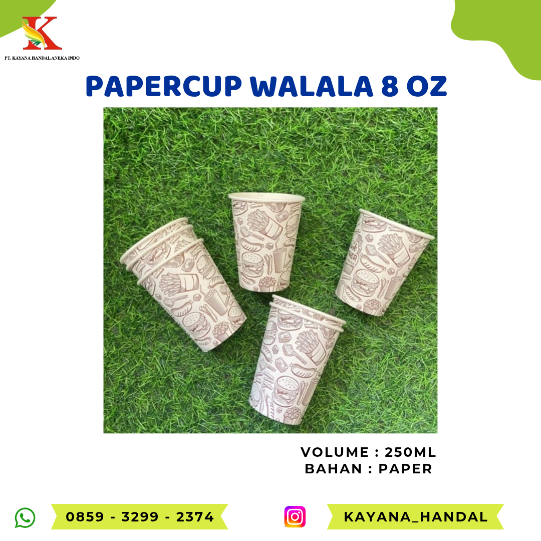 PAPER CUP WALALA 8 OZ
