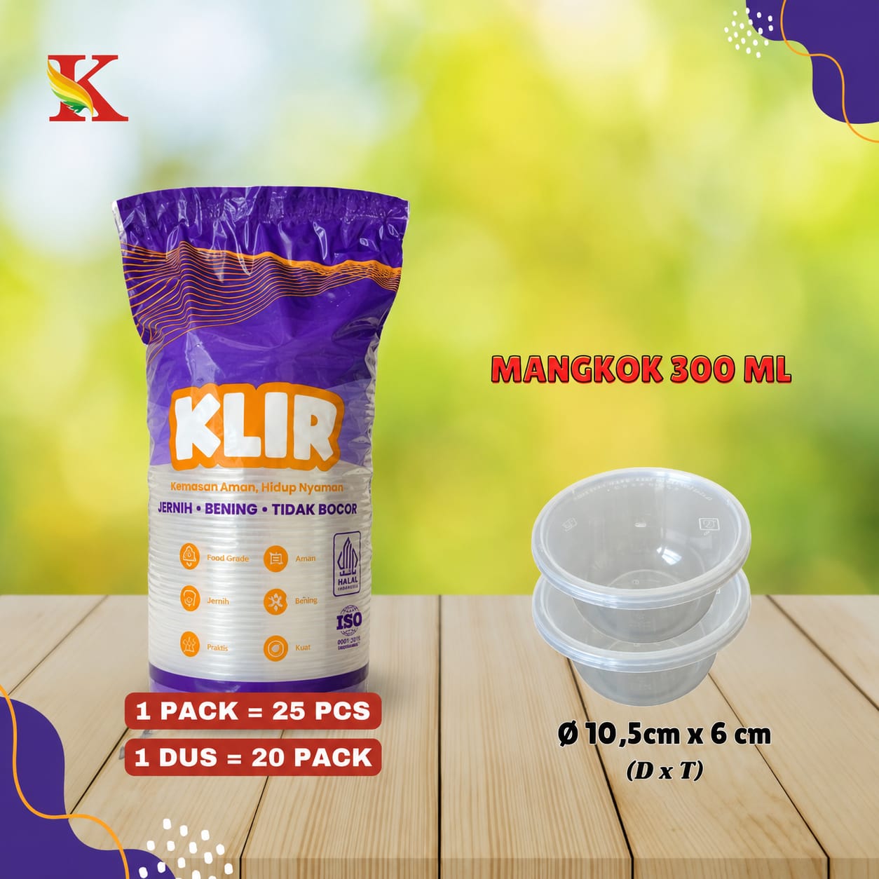 THINWALL KLIR MANGKOK 300 ML