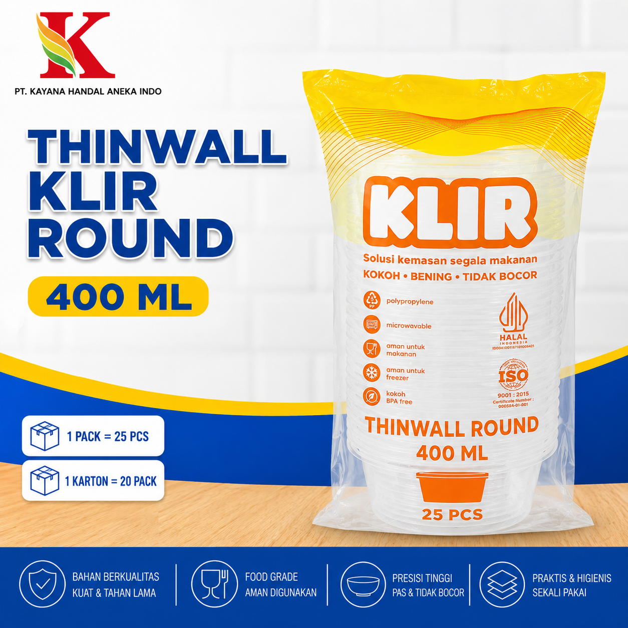 THINWALL KLIR BULAT 400 ML