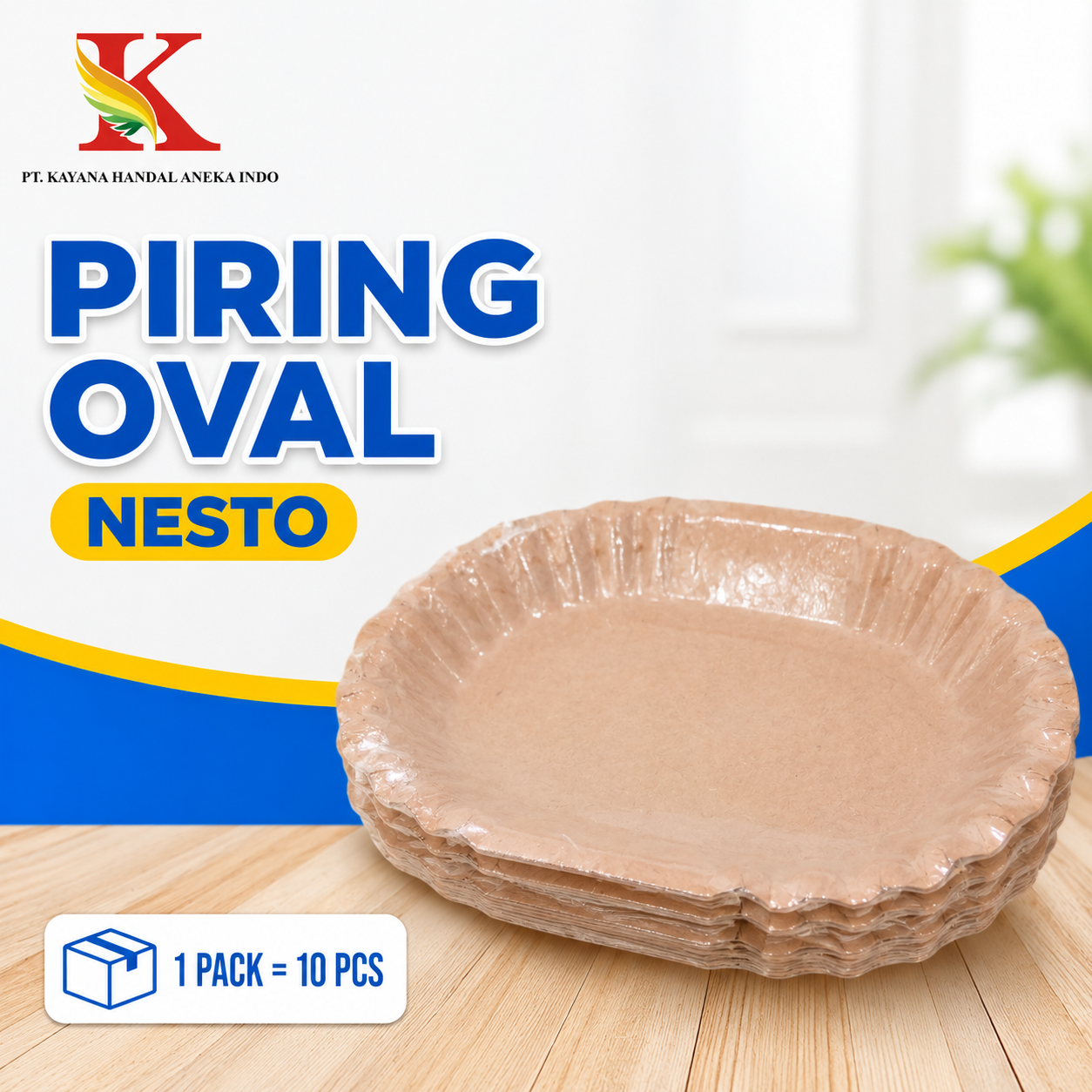 PIRING KERTAS OVAL KRAFT NESTO