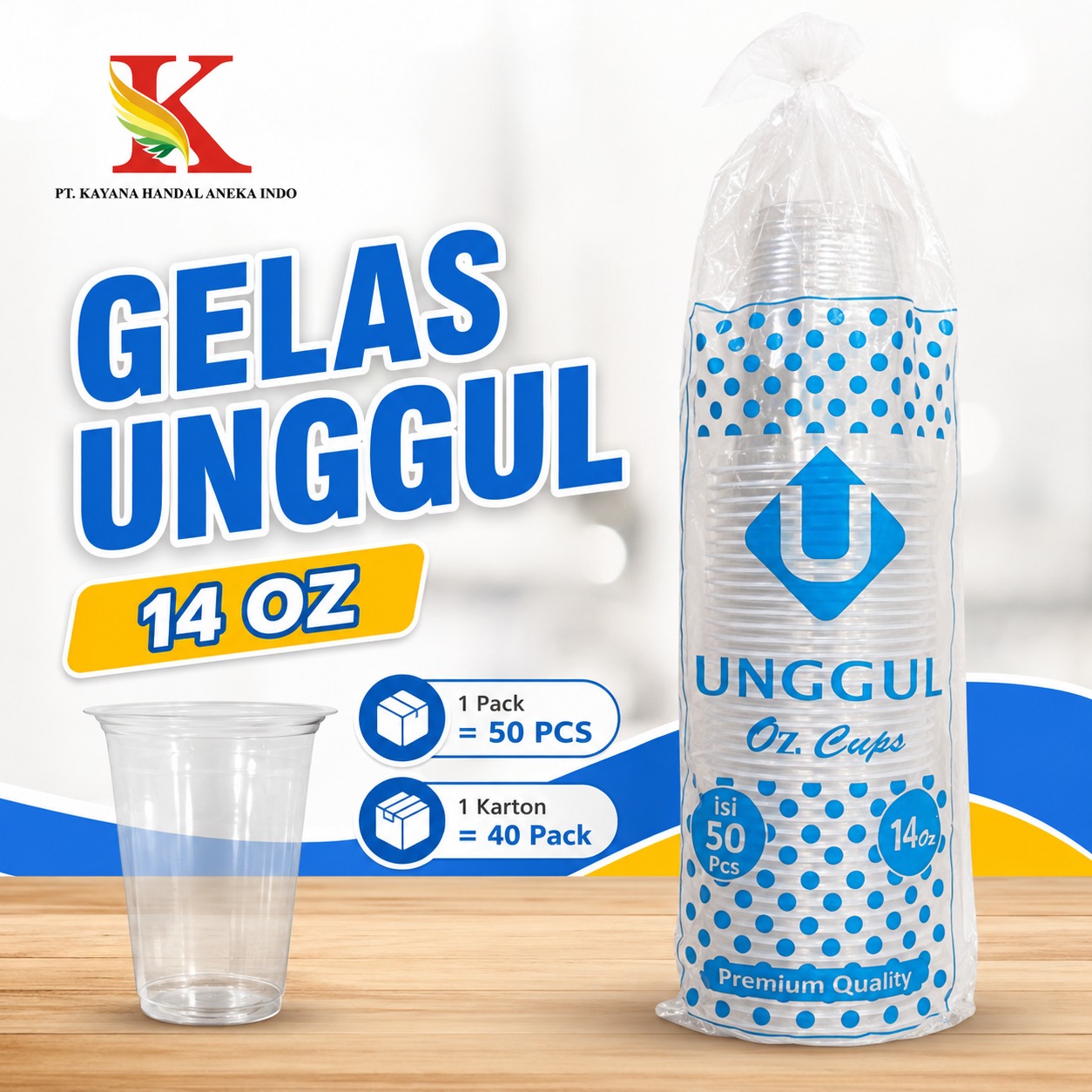 GELAS UNGGUL 14 OZ