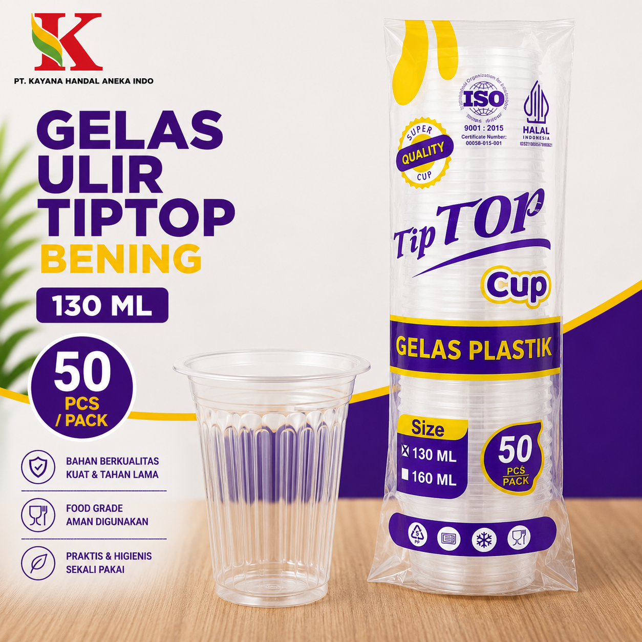 GELAS ULIR TIPTOP BENING 130 ML