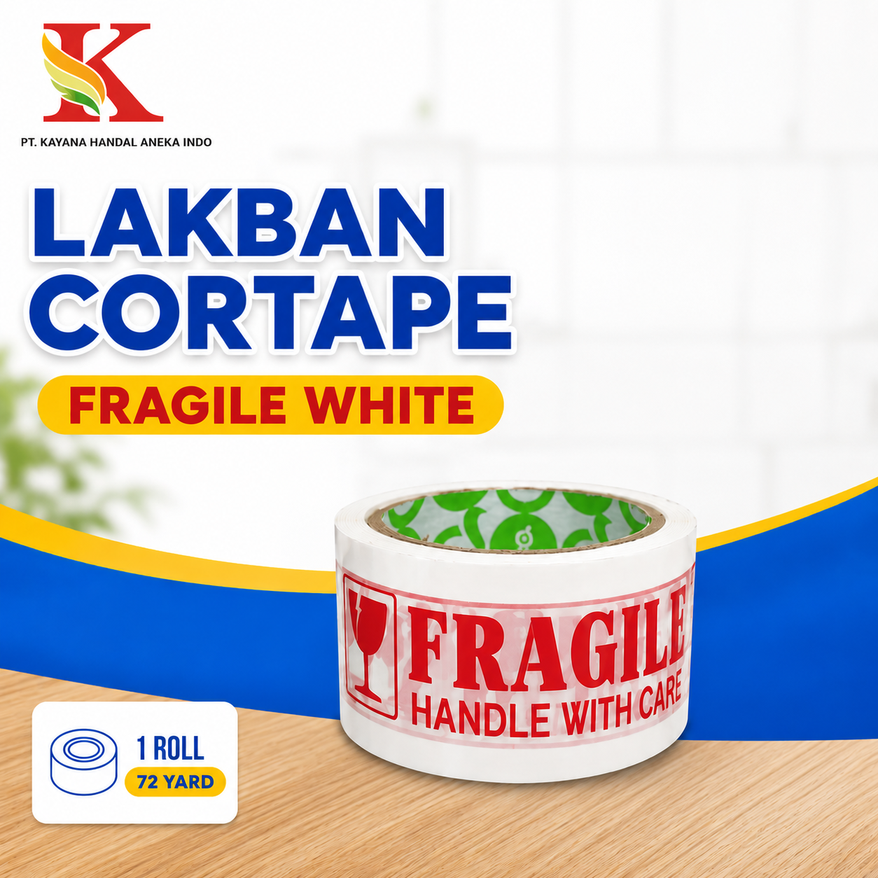 LAKBAN CORTAPE - FRAGILE WHITE
