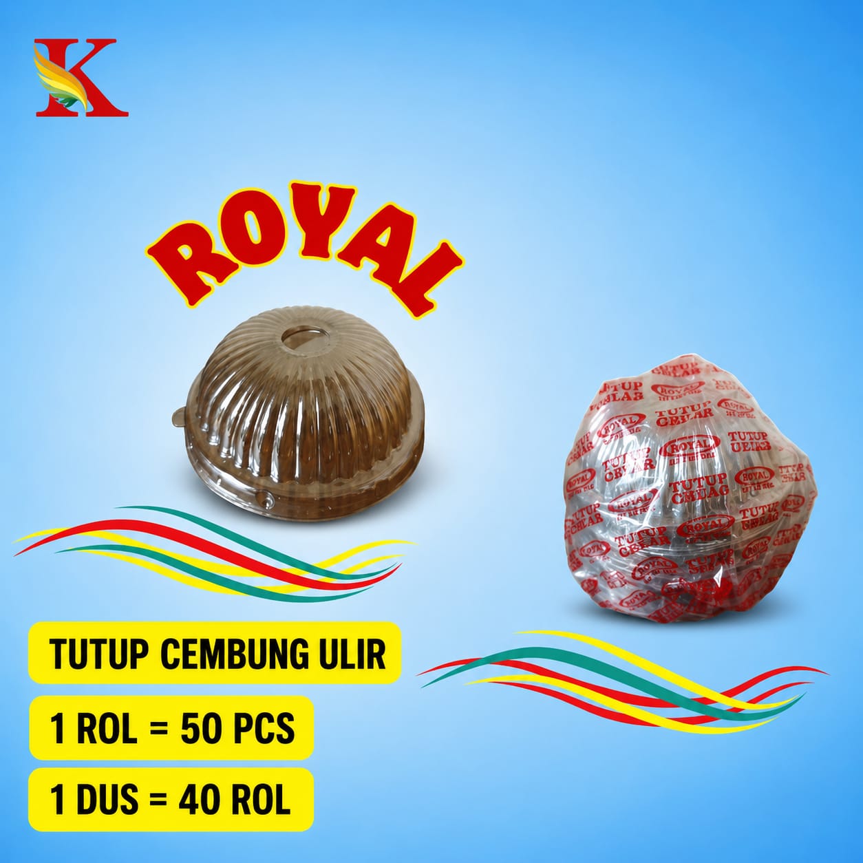 TUTUP GELAS ROYAL CEMBUNG ULIR