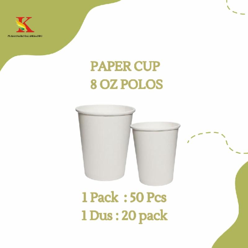 PAPER CUP 8 OZ POLOS