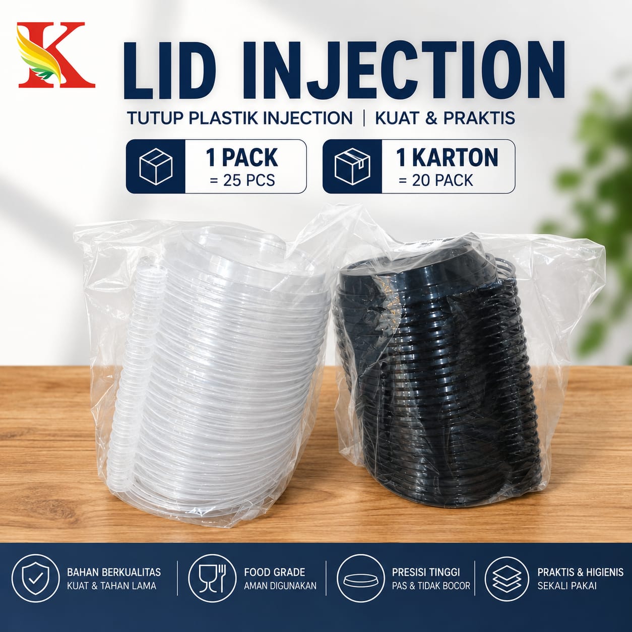 LID CUP INJECTION @25 pcs