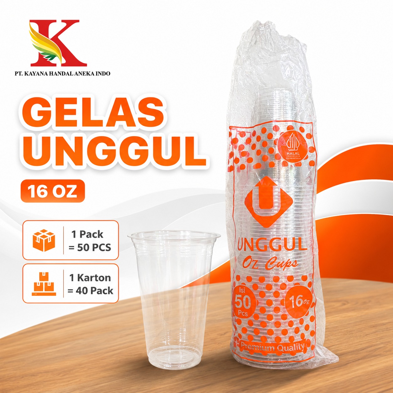 GELAS UNGGUL 16 OZ