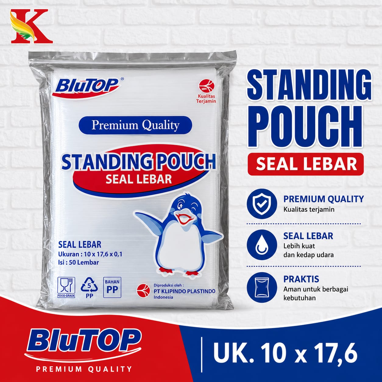 ZIPPEER STANDING POUCH