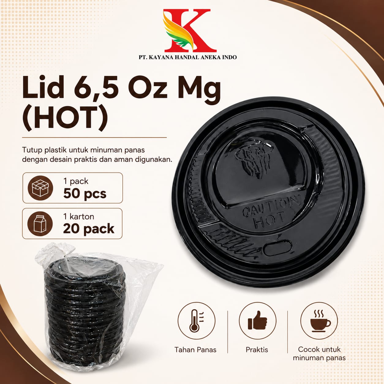 LID 6.5 OZ MG (HOT)