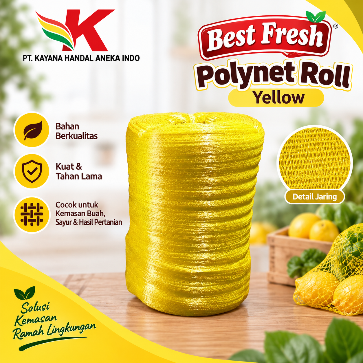 POLYNET ROLL BEST FRESH YELLOW