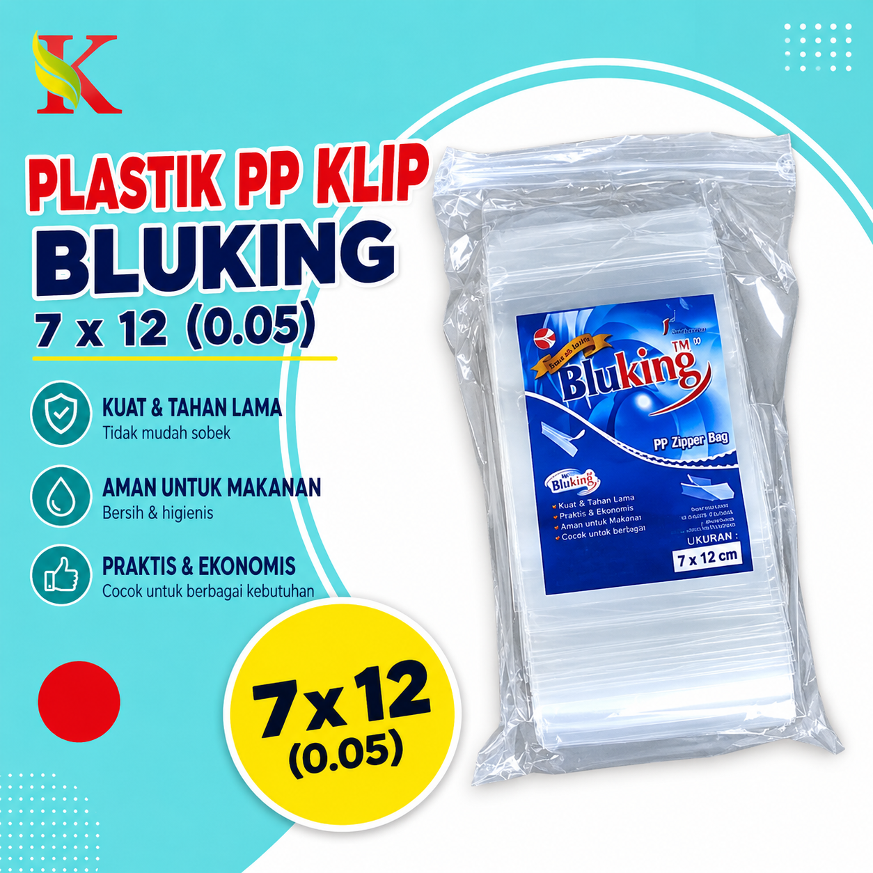 PP KLIP BLUKING 7 x 10 (0.05)