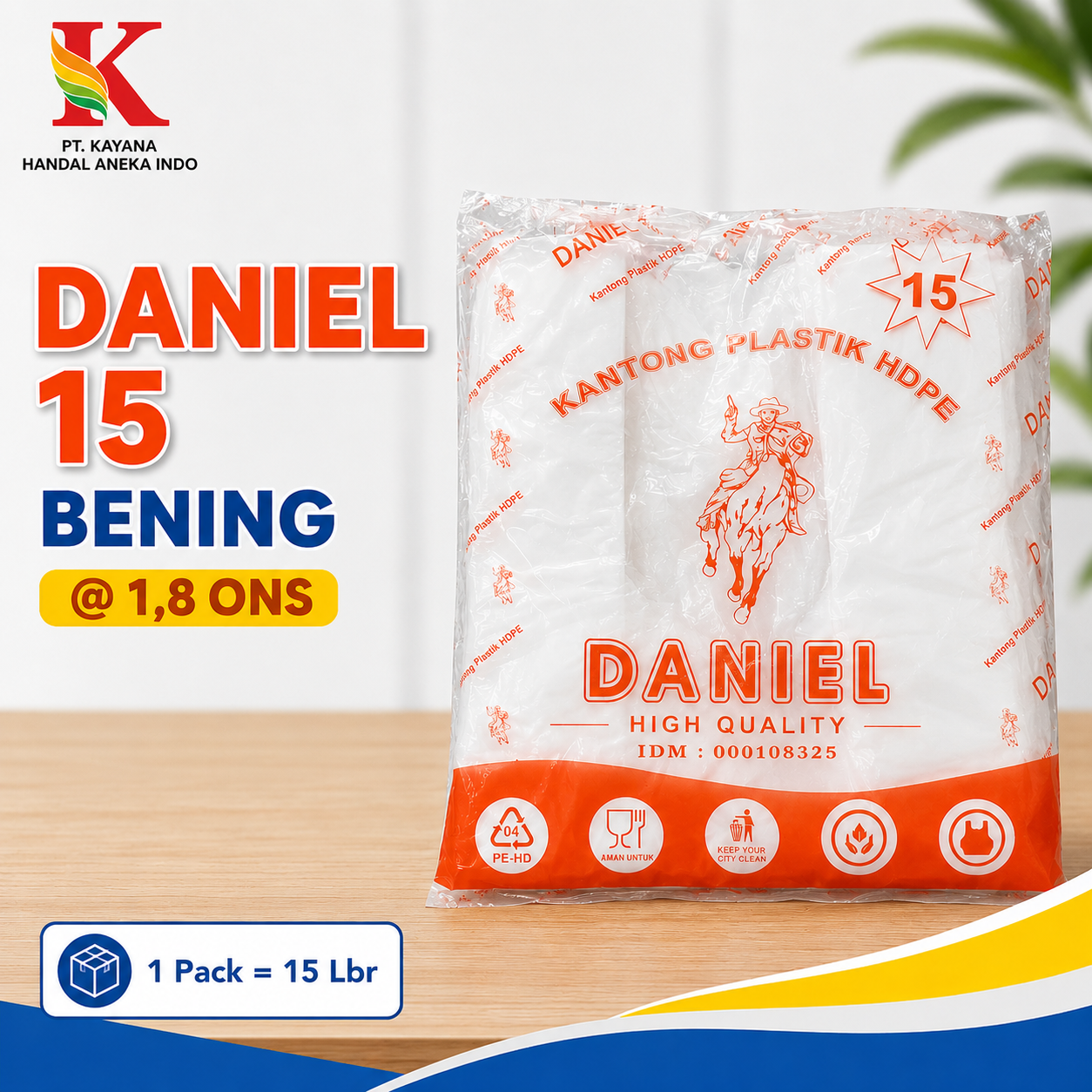 HD DANIEL 15 BENING @ 1,8 ONS