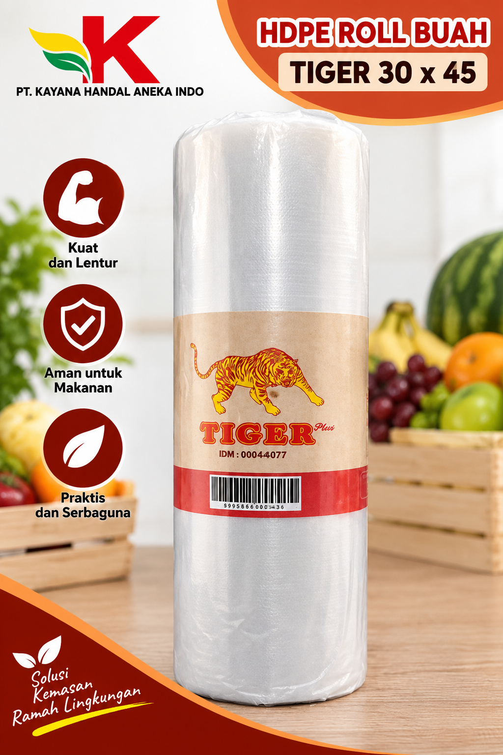 HDPE ROLL BUAH TIGER 30 x 45