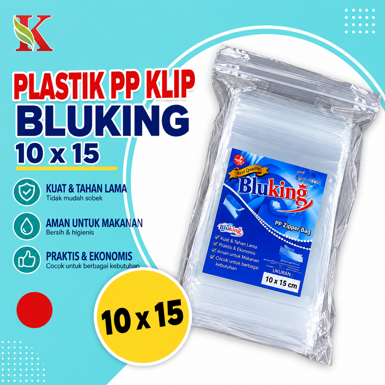 PP KLIP BLUKING 10 x 15 (0.05)