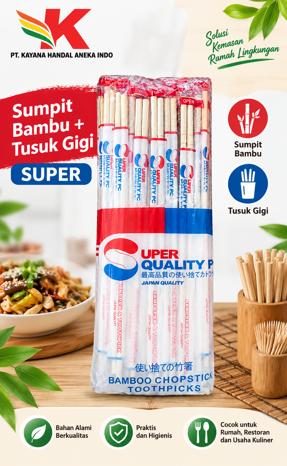 SUMPIT BAMBU + TUSUK GIGI SUPER