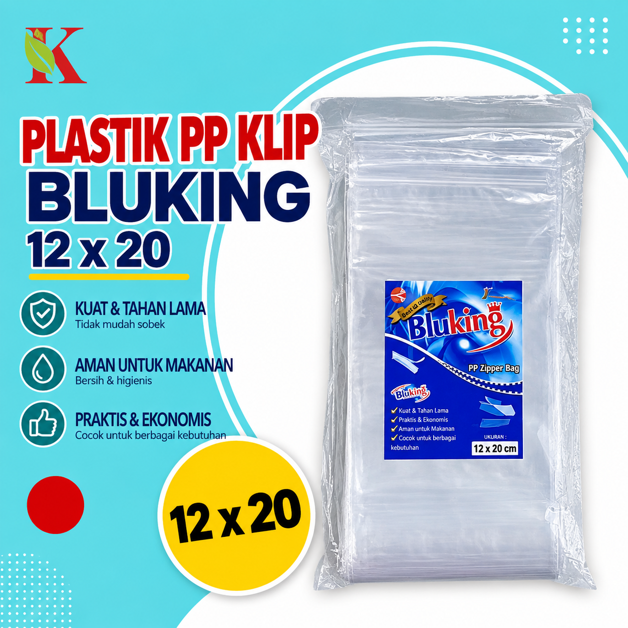 PP KLIP BLUKING 12 x 20 (0.05)
