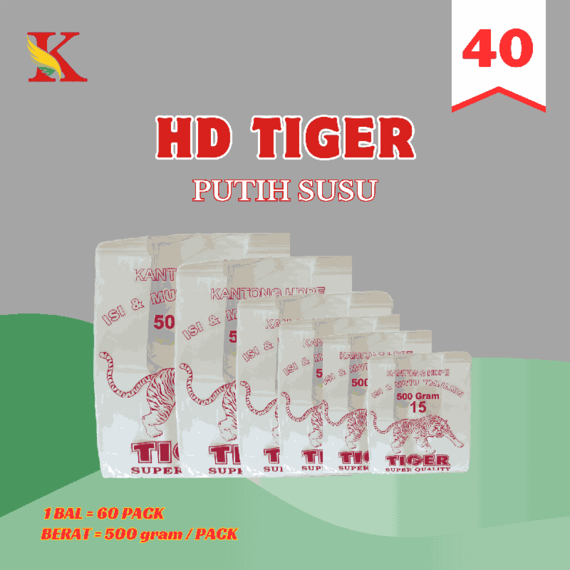 HD TIGER 40 PUTIH SUSU @ 60 PACK