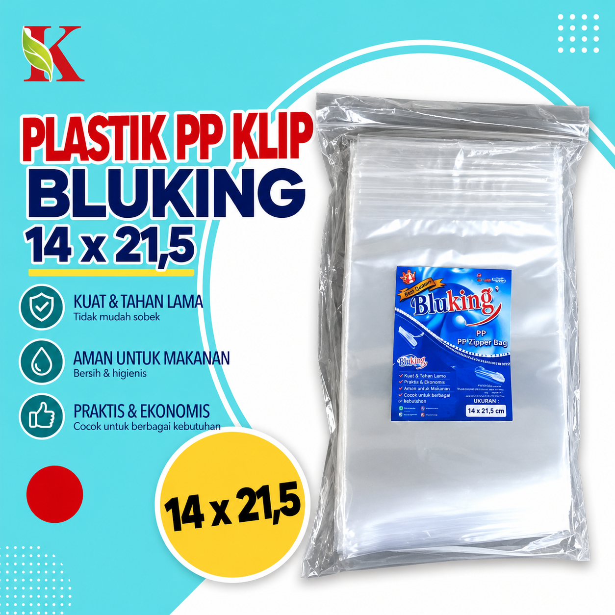 PP KLIP BLUKING 14 x 21,5 (0.05)