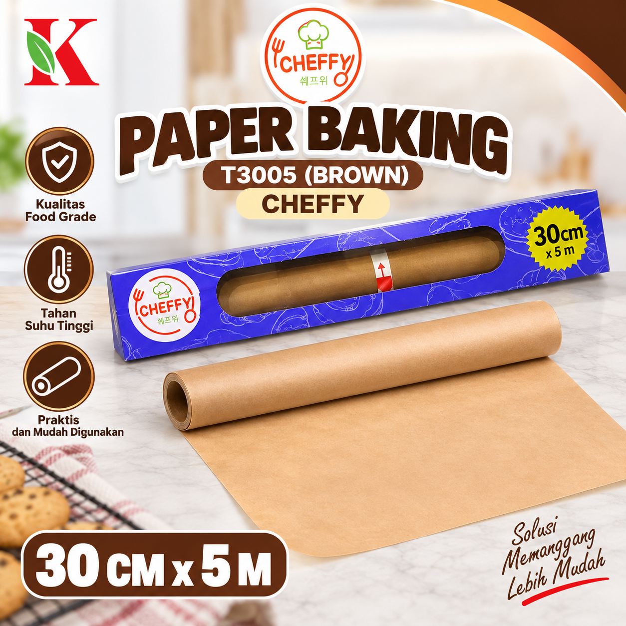PAPER BAKING T3005 (BROWN) CHEFFY