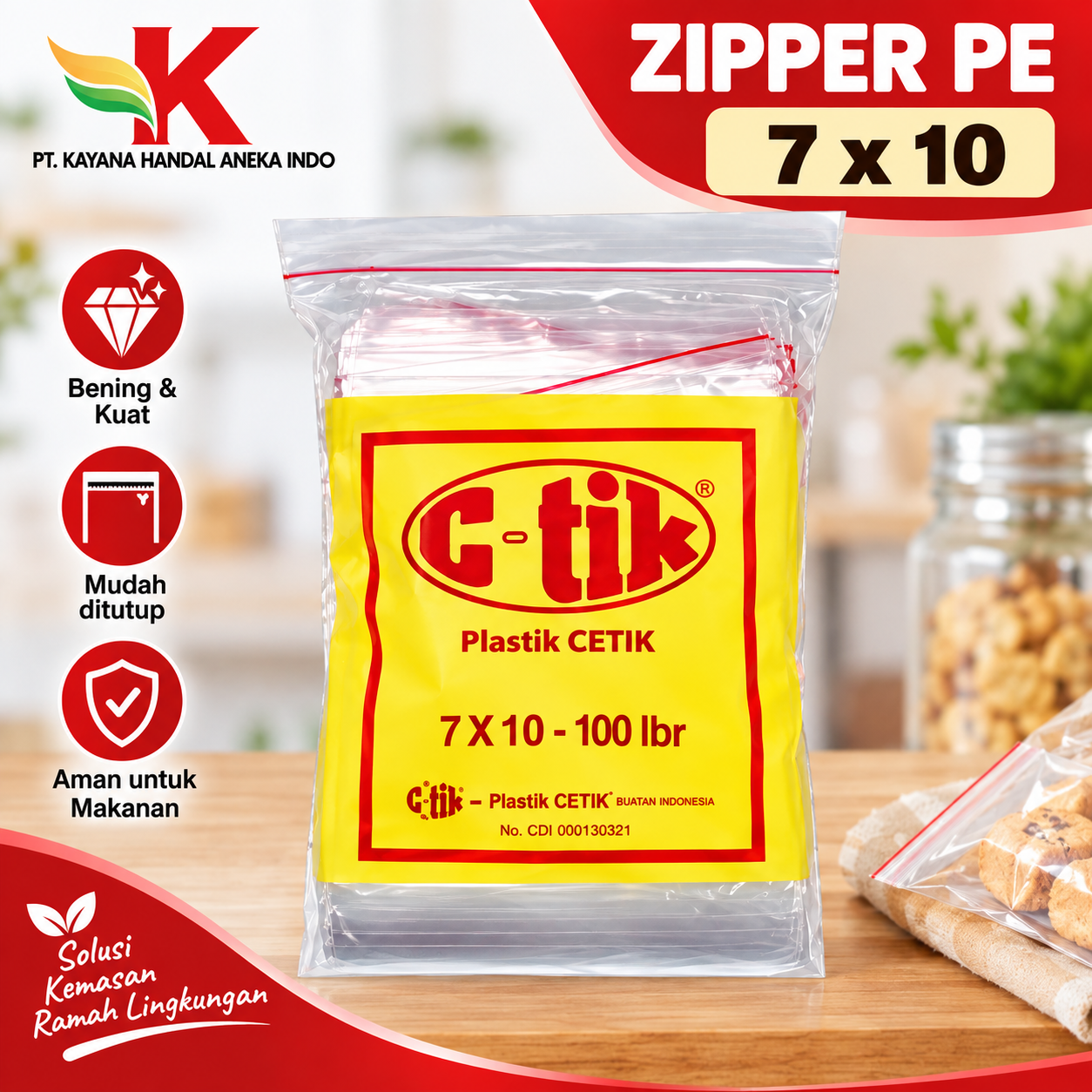 ZIPPER PE 7 x 10