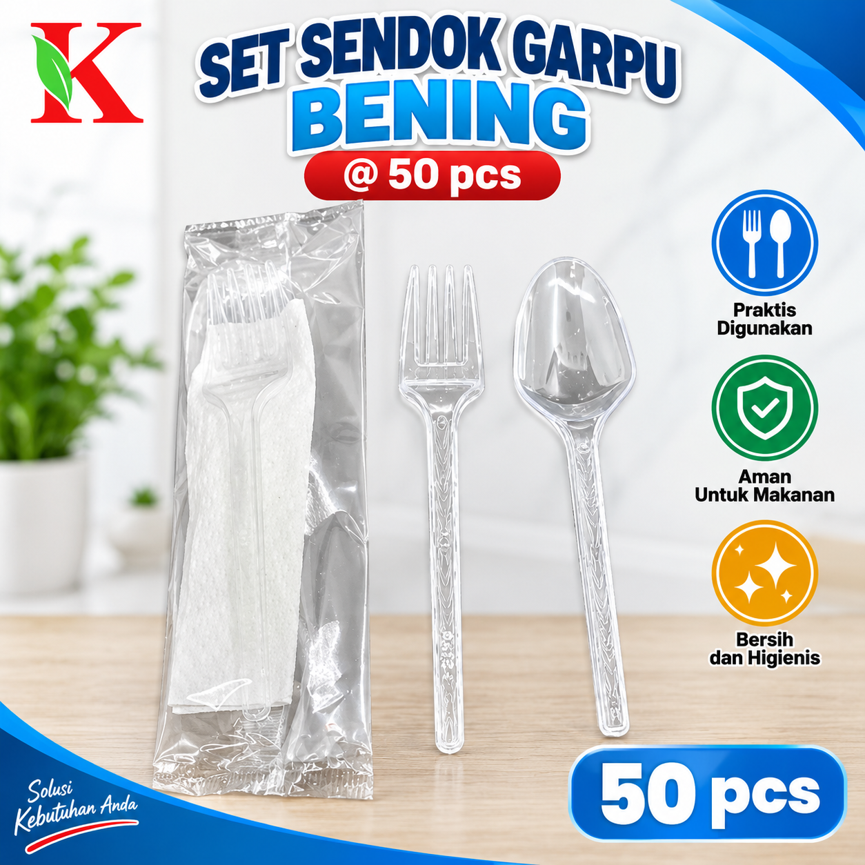 SET SENDOK GARPU BENING @ 50 PCS