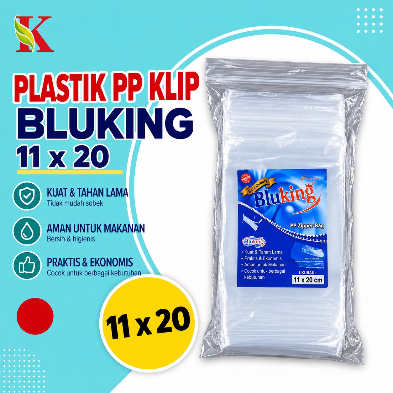 PP KLIP BLUKING 11 x 20 (0.05)