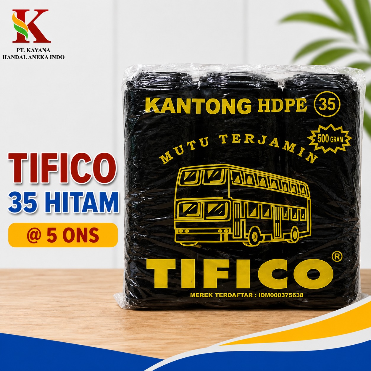 HD TIFICO 35 HITAM @ 5 ONS