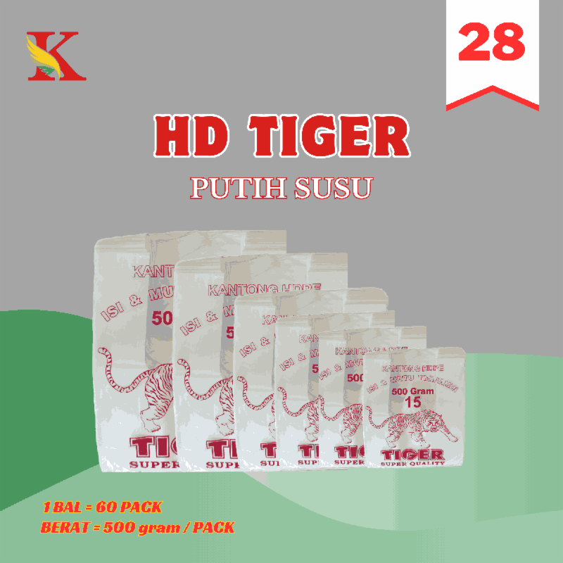 HD TIGER 28 PUTIH SUSU @ 60 PACK