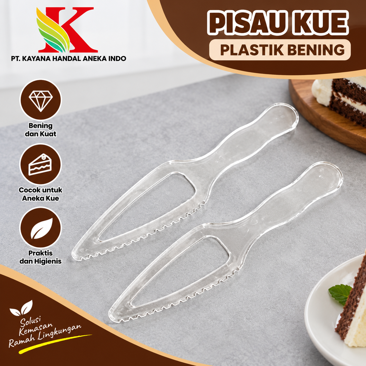 PISAU KUE PLASTIK BENING