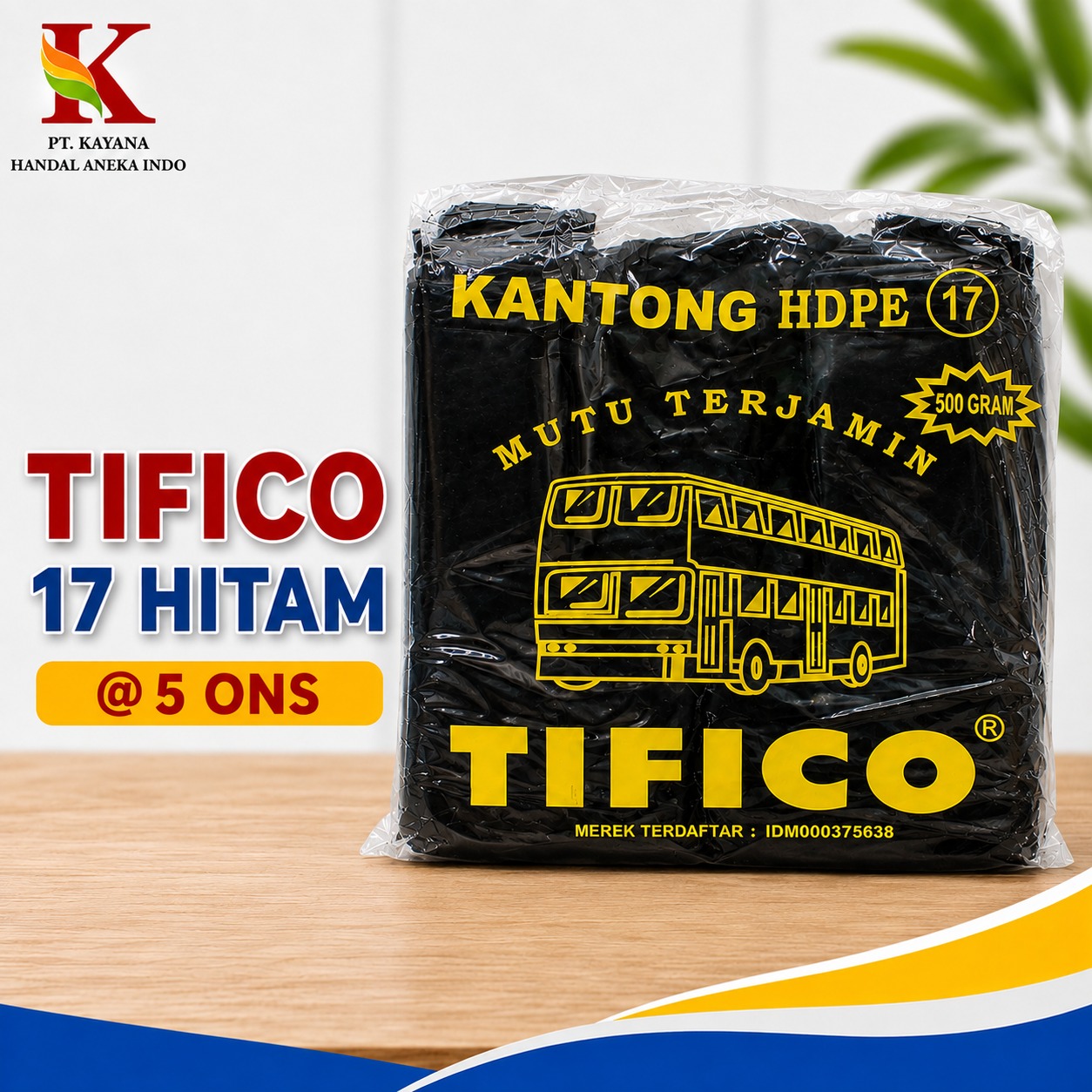 HD TIFICO 17 HITAM @ 5 ONS