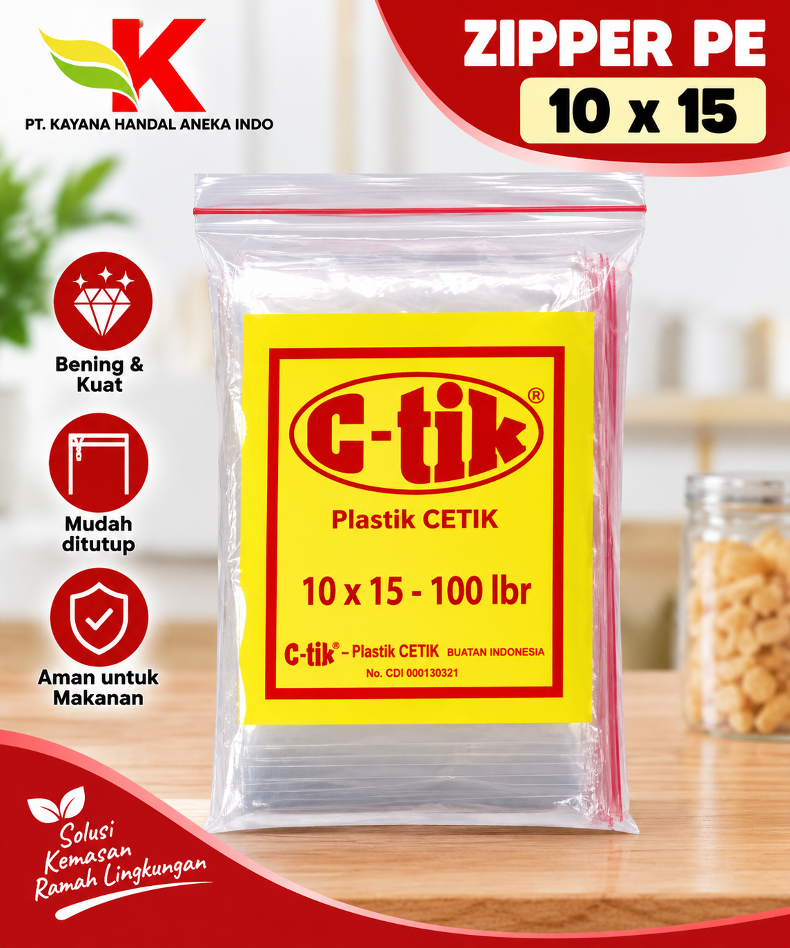 ZIPPER PE 10 x 15