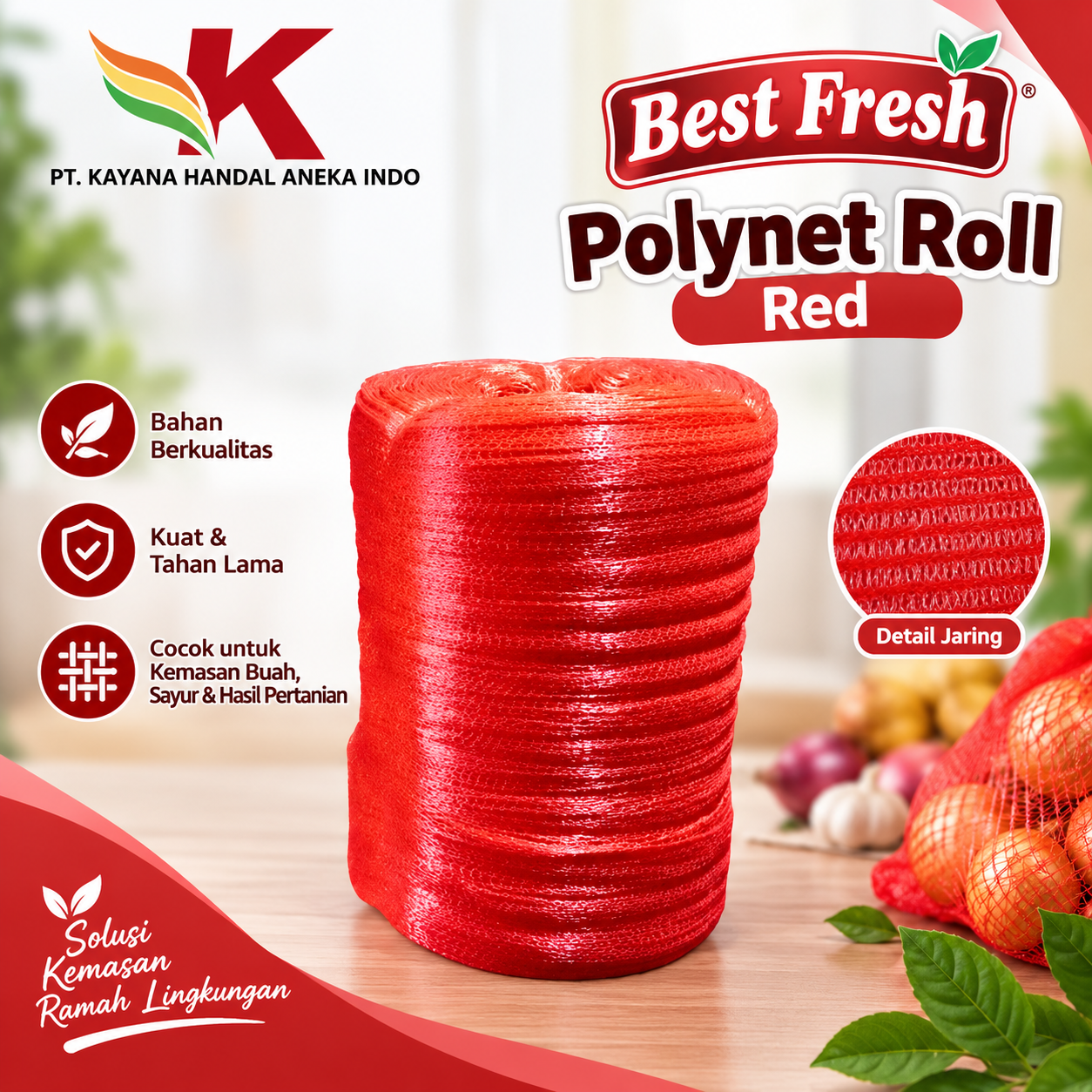 POLYNET ROLL BEST FRESH RED
